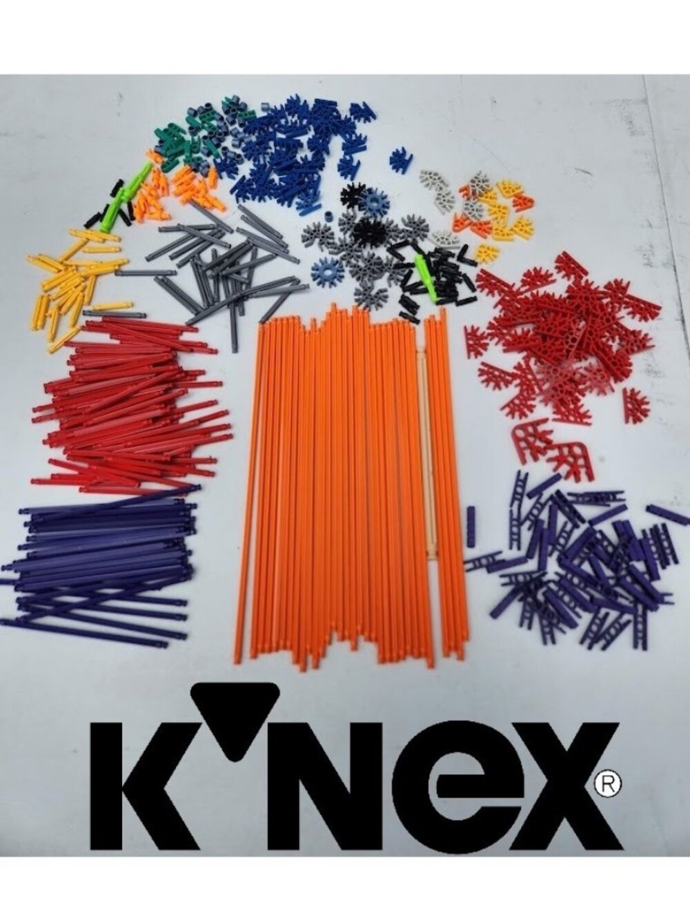K'NEX Toy Building Set Bulk Lot Mixed Bundle Rods Connectors KNEX STEM Toy Rolle